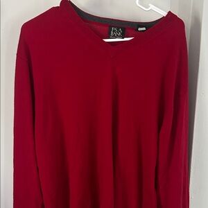 Jos. A. Bank Classic Red V-Neck Sweater